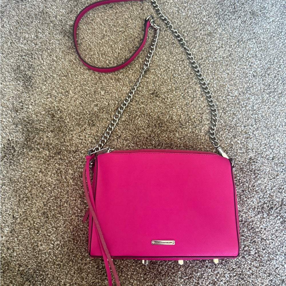 ‼️❌🛑🚫 SOLD: Rebecca Minkoff Fuchsia Crossbody Bag🚫🛑❌‼️